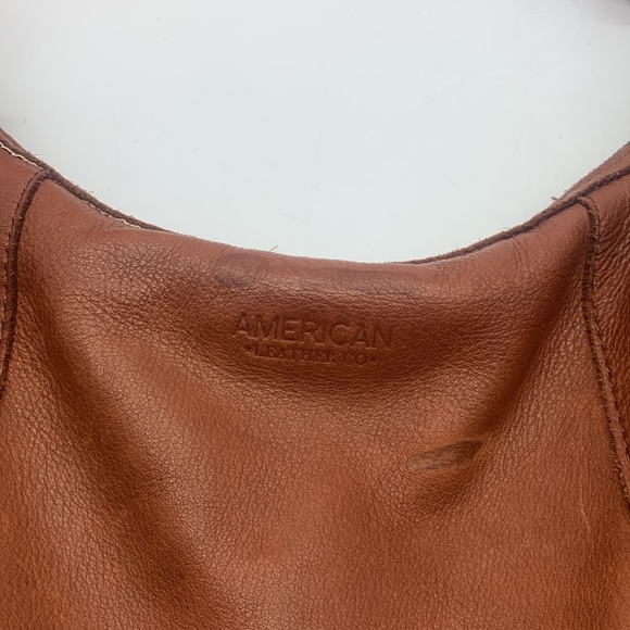 American Leather Company Carmel Color Shoulder Bag MCB6835K - Picture 2 of 14